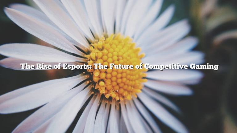﻿The Rise of Esports: The Future of Competitive Gaming