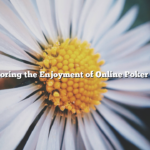 Exploring the Enjoyment of Online Poker Play